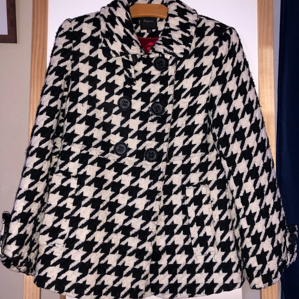 Express Houndstooth Coat
